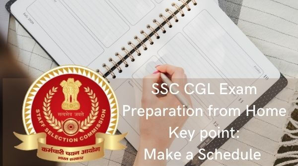 Preparing for competitive exam from home - many students prefer to make a time table or schedule to study efficiently for the exam