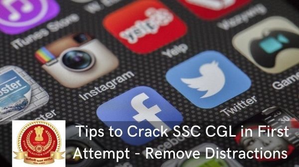 Tips to succeed in competitive exams - is to remove distractions from the phone like uninstalling facebook, Instagram, snapchat and applications which are not important