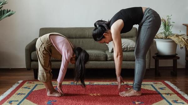 Learn yoga at home-hastapadasana or hand to foot pose. It increases flexibility