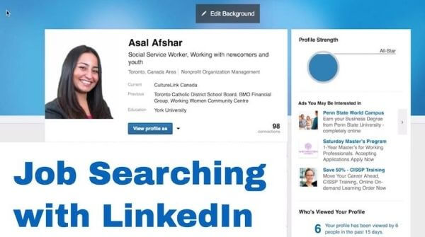 Profile plays a major role in the recruitment . It is excellent example of LinkedIn profile for Job search.
