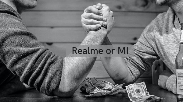 comparison between realme and xiaomi MI.