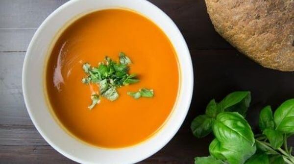 Pumpkin soup will calm your stomach. It will prevent diarrhea and will strengthen your gut health.