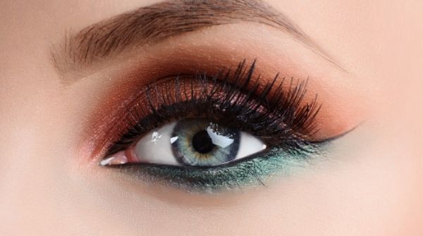 Copper with a pop of color. This look is going to catch everyone's eyes. It is very simple yet easy to do.