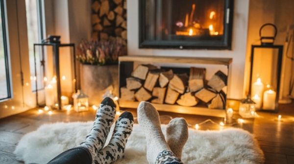 Comfy socks are your way to go because they will make you cozy and comfortable.