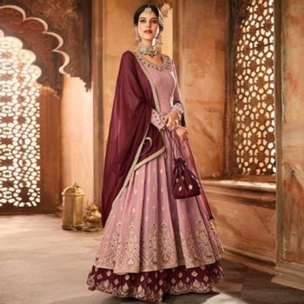 Anarkali suits are very ethnic. So, if you want to look classy and elegant then definitely go for this one.