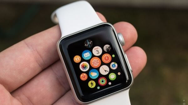 Apple Iphone Watch Series 2 with white color strap