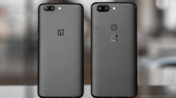Oneplus 5 and 5T mobiles in black color