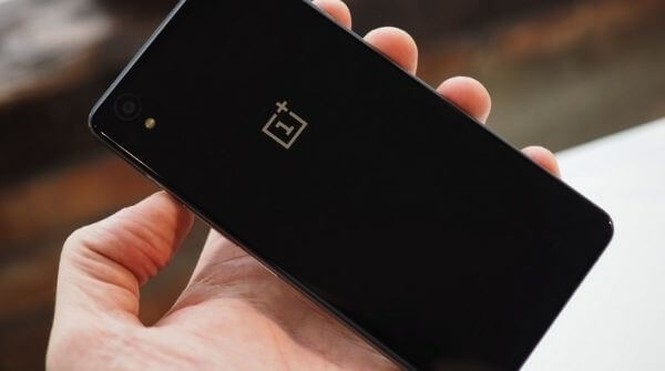 Oneplus X smartphone with glossy black finish