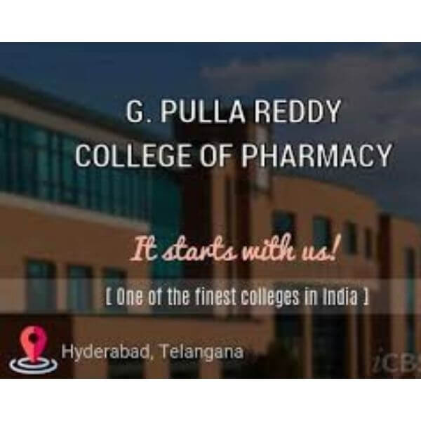 This is a poster Of G. Pulla Reddy College of Pharmacy for better understanding.