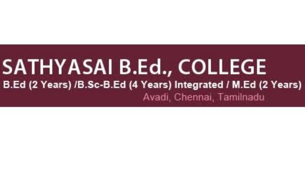 This is a poster of Sathyasai B.Ed college offering integrated course for B.Ed students.