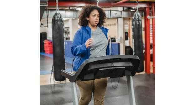 image on running machine for gym and foldable for home